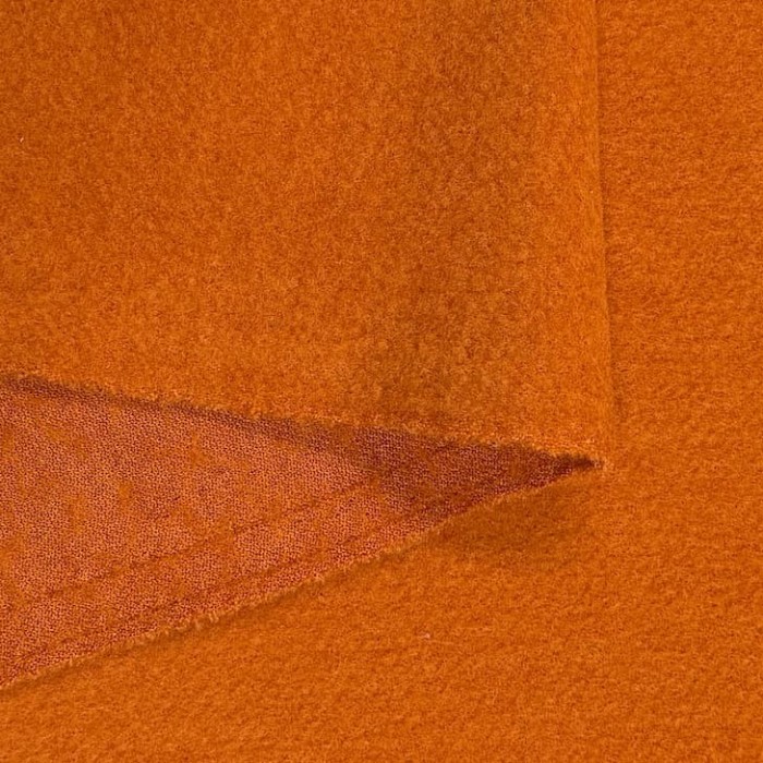 Tissu Laine Polyamide orange rouille Tissu Laine Polyamide orange rouille