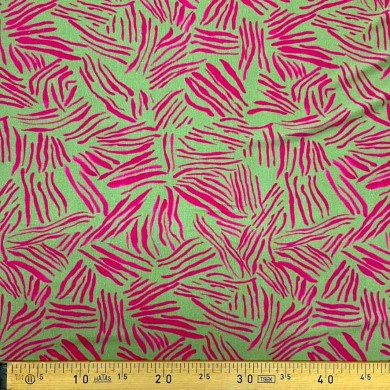 Tissu jersey coton viscose trait fantaisie multi-couleurs Tissu jersey coton viscose trait fantaisie multi-couleurs