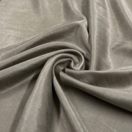 Tissu cupro laine viscose gris taupe - Haute couture Tissu cupro laine viscose gris taupe - Haute couture