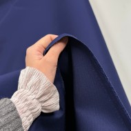 Tissu sergé Polyester  bleu foncé marine Tissu sergé Polyester  bleu foncé marine