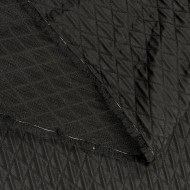 Tissu Polyester aspect gaufré noir Tissu Polyester aspect gaufré noir