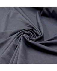 Tissu Laine polyester Lycra petit carreau bleu foncé Tissu Laine polyester Lycra petit carreau bleu foncé