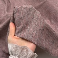 Tissu Jersey coton moucheté pourpre Tissu Jersey coton moucheté pourpre