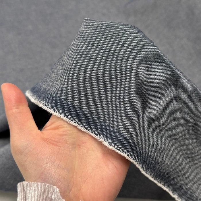 Tissu coton aspect jean bleu- Haute couture Tissu coton aspect jean bleu- Haute couture