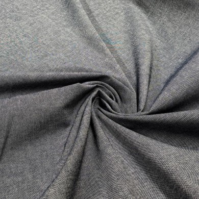 Tissu coton aspect jean bleu- Haute couture Tissu coton aspect jean bleu- Haute couture