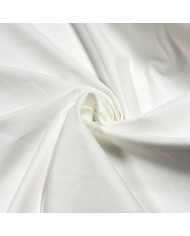 Tissu coton chambray blanc uni - Haute Couture Tissu coton chambray blanc uni - Haute Couture