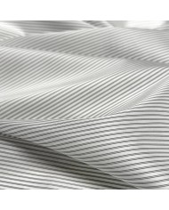 Tissu doublure polyester acétate à rayures blanches et noires Tissu doublure polyester acétate à rayures blanches et noires