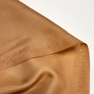 Tissu doublure 100% polyester camel uni Tissu doublure 100% polyester camel uni