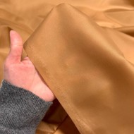 Tissu doublure 100% polyester camel uni Tissu doublure 100% polyester camel uni