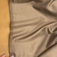 Tissu doublure polyester taupe uni Tissu doublure polyester taupe uni
