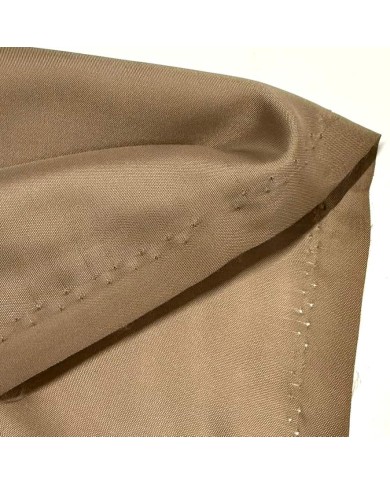 Tissu doublure polyester taupe uni