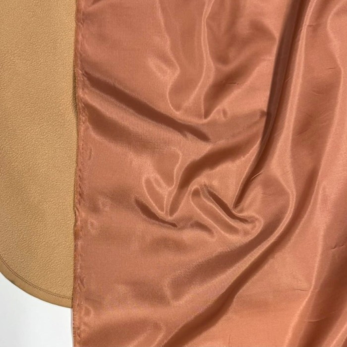 Tissu doublure polyester marron cuivré uni Tissu doublure polyester marron cuivré uni