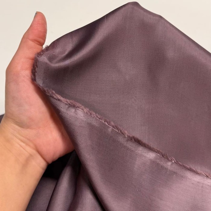Tissu doublure viscose mauve uni