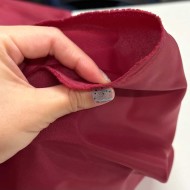 Tissu doublure polyester framboise uni