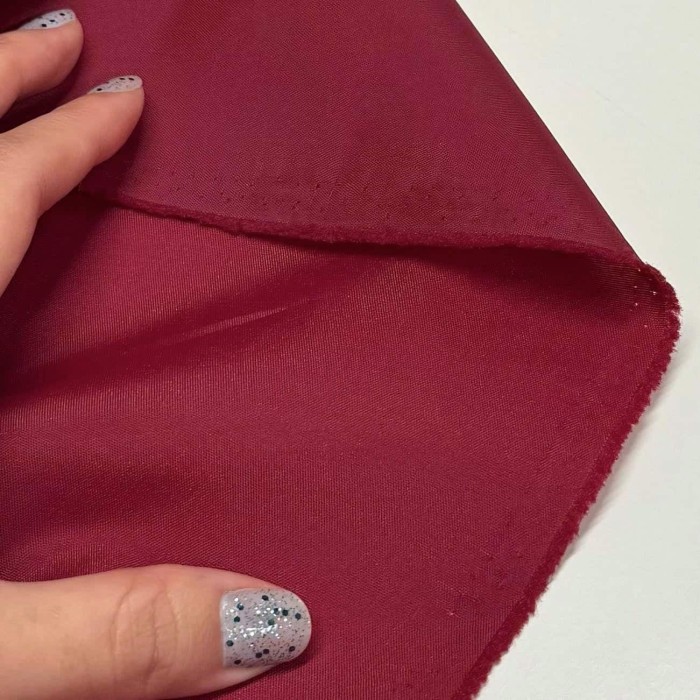 Tissu doublure polyester framboise uni