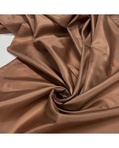 Tissu doublure 100% polyester marron clair uni