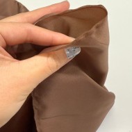 Tissu doublure 100% polyester marron clair uni Tissu doublure 100% polyester marron clair uni