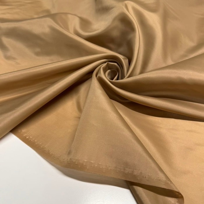 Tissu doublure 100% polyester beige uni Tissu doublure 100% polyester beige uni