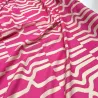 Tissu coton art déco fuchsia coupon 250x140cm Tissu coton art déco fuchsia coupon 250x140cm