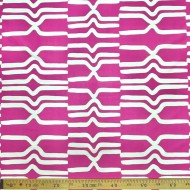 Tissu coton art déco fuchsia coupon 250x140cm