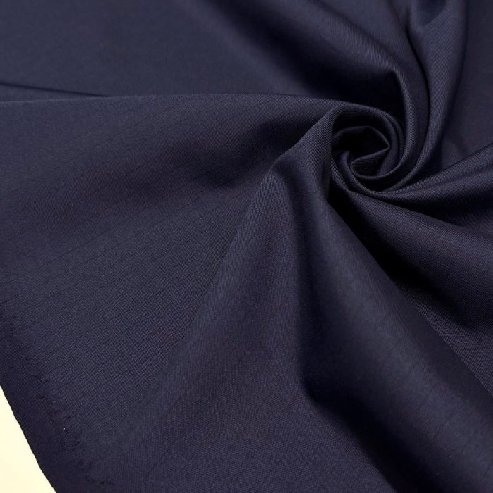 Tissu doublure polyester bleu marine à rayures Tissu doublure polyester bleu marine à rayures