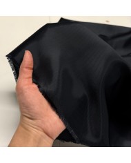 Tissu doublure sergé viscose acétate noir bleuté Tissu doublure sergé viscose acétate noir bleuté