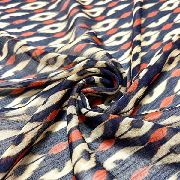 Tissu voile de polyester petit cercle multi-couleurs Tissu voile de polyester petit cercle multi-couleurs