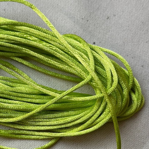 Queue de rat vert polyester 2mm Queue de rat vert polyester 2mm