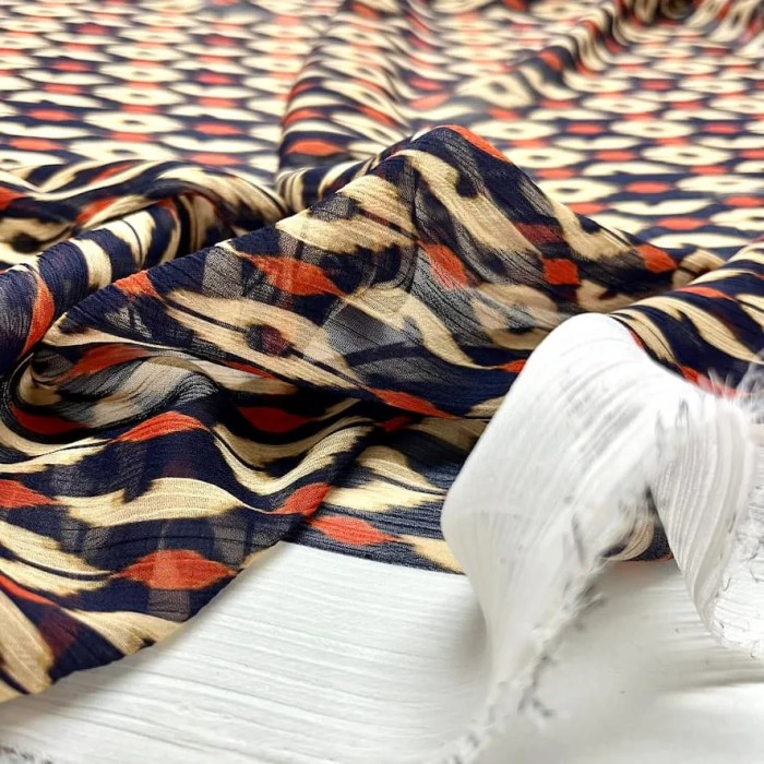 Tissu voile de polyester petit cercle multi-couleurs Tissu voile de polyester petit cercle multi-couleurs