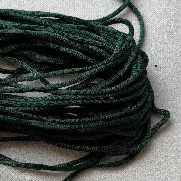 Queue de rat vert sapin polyester 2mm Queue de rat vert sapin polyester 2mm