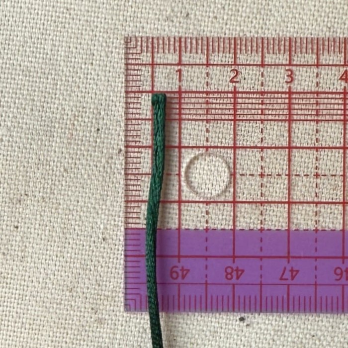 Queue de rat vert sapin polyester 2mm