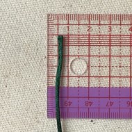 Queue de rat vert sapin polyester 2mm