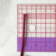 Queue de rat bordeaux polyester 2mm