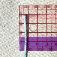 Queue de rat bleu ciel polyester 2mm