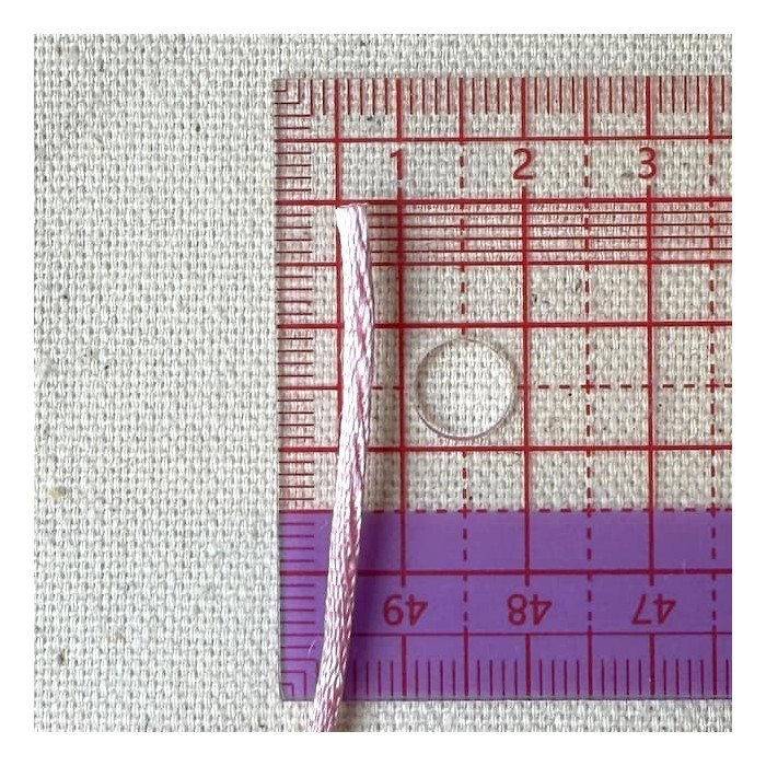 Queue de rat rose polyester 2mm