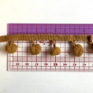 Galon pompon mini marron Missouri 20mm
