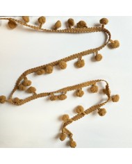 Galon pompon mini marron Missouri 20mm