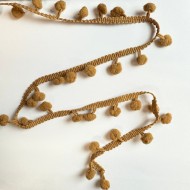 Galon pompon mini marron Missouri 20mm