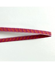 Galon rayures rose orange polyester 3mm