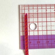 Galon rayures rose orange polyester 3mm