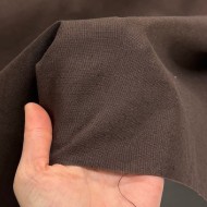 Tissu Lin Coton marron uni Tissu Lin Coton marron uni