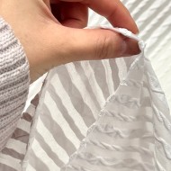 Tissu maille Polyamide rayure blanc Tissu maille Polyamide rayure blanc