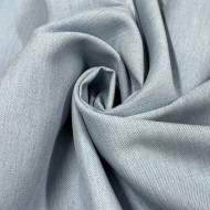 Tissu viscose laine vierge bleu ciel aspect denim - Haute couture Tissu viscose laine vierge bleu ciel aspect denim - Haute couture