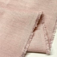 Tissu viscose laine vierge rose pâle aspect denim - Haute couture Tissu viscose laine vierge rose pâle aspect denim - Haute couture