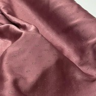 Tissu polyester petite goutte dorée rose brillant Tissu polyester petite goutte dorée rose brillant