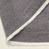 Tissu coton oxford chambray gris uni - Haute couture