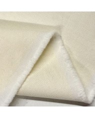 Tissu coton oxford chambray jaune clair uni - Haute couture