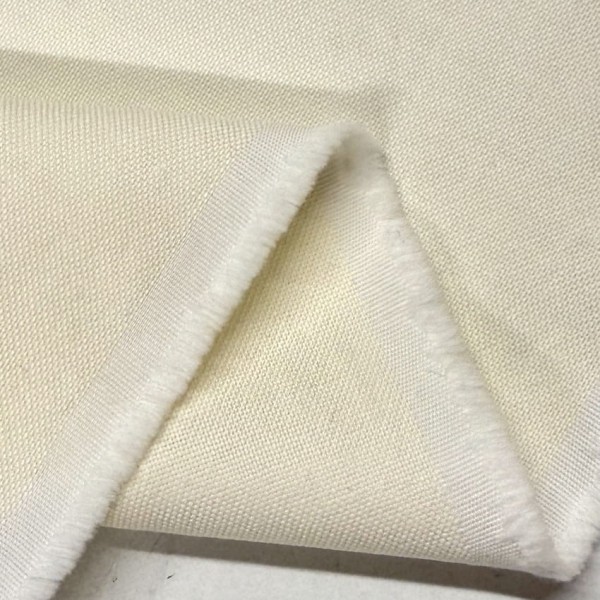 Tissu coton oxford chambray jaune clair uni - Haute couture Tissu coton oxford chambray jaune clair uni - Haute couture