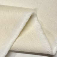 Tissu coton oxford chambray jaune clair uni - Haute couture