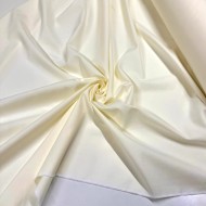 Tissu coton oxford chambray jaune clair uni - Haute couture